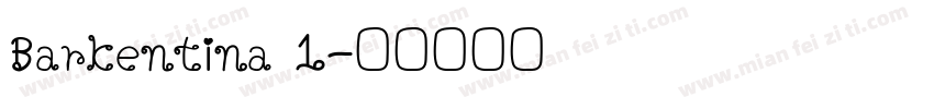 Barkentina 1字体转换